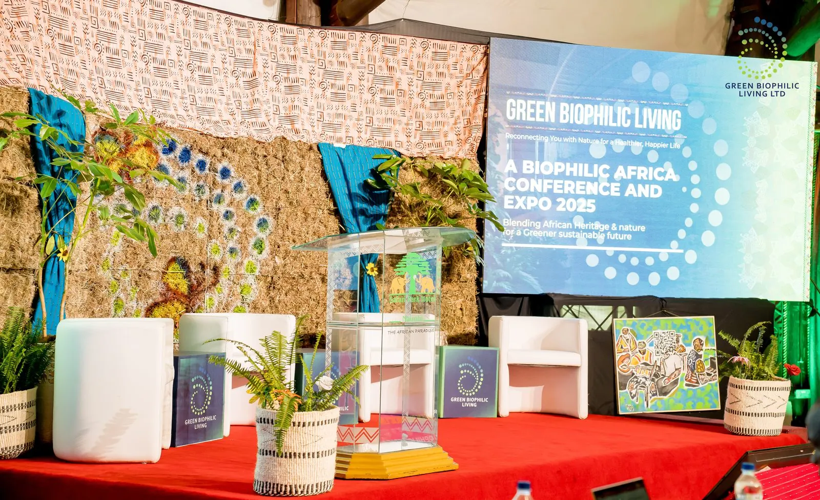 2025 conference — stage with biophilic backdrop