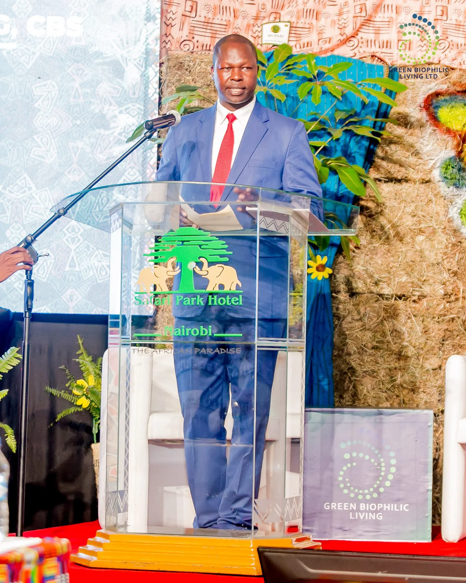 Principal Secretary delivering remarks